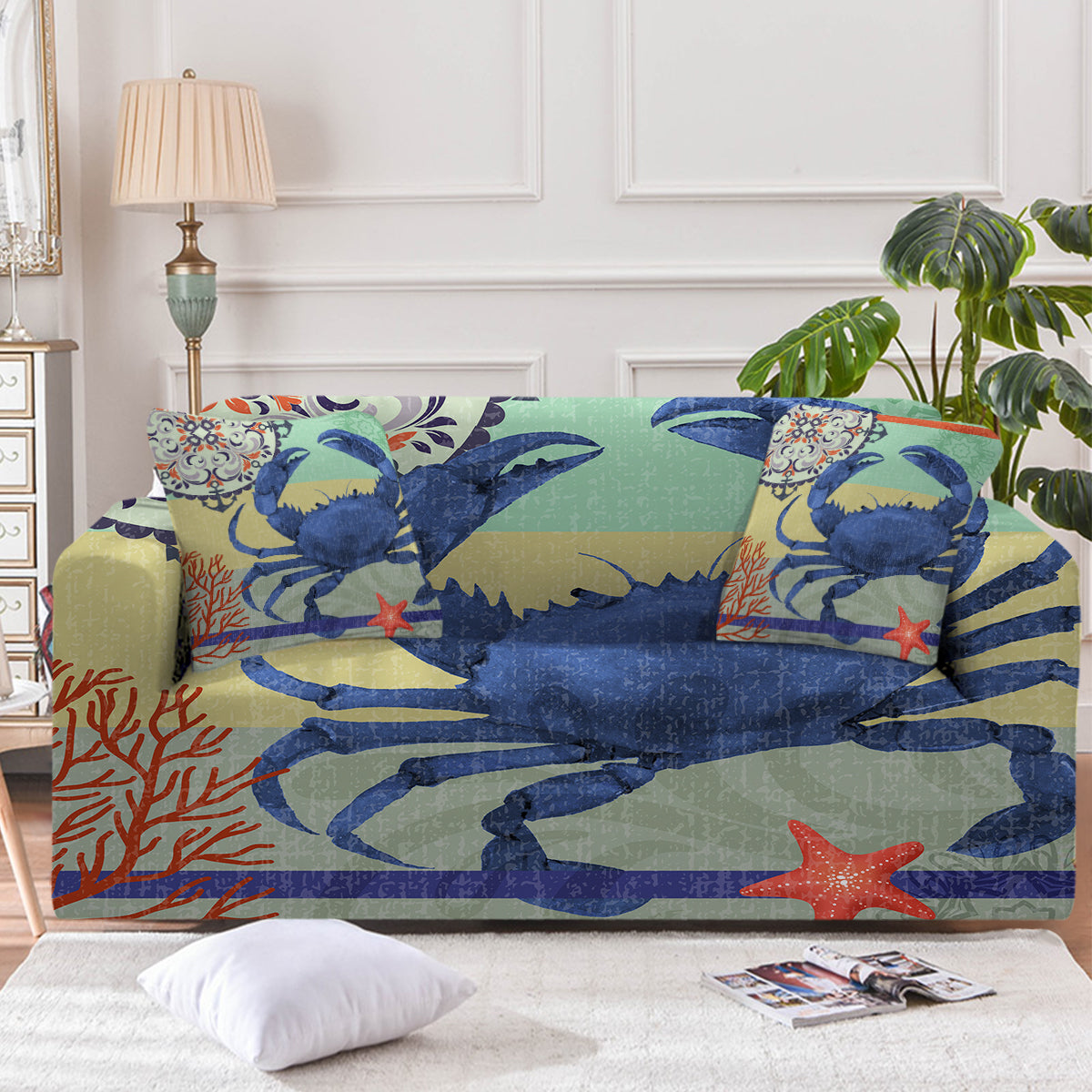 Crab Passion Couch Cover