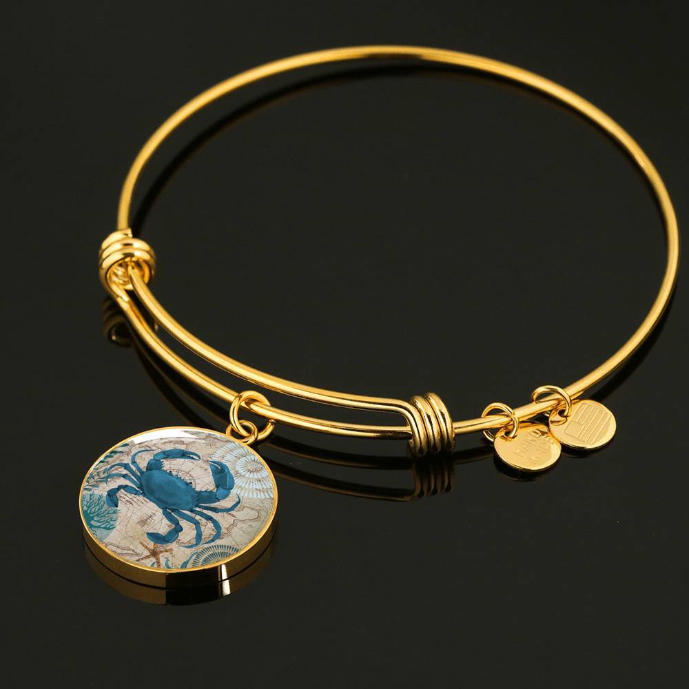 Crab Love Bangle Bracelet