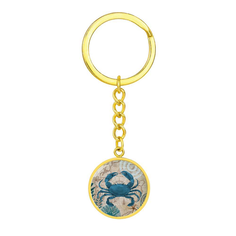 Crab Love Beachy Keychain
