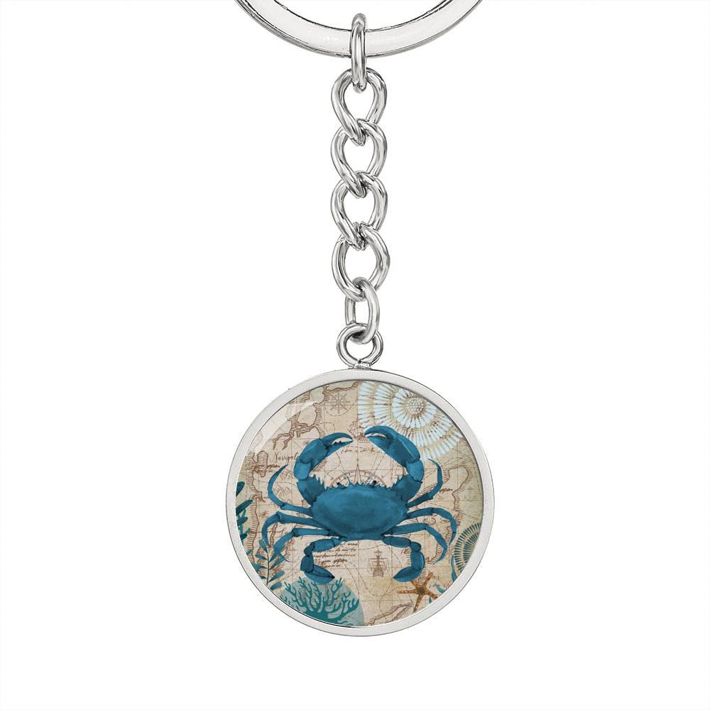 Crab Love Beachy Keychain