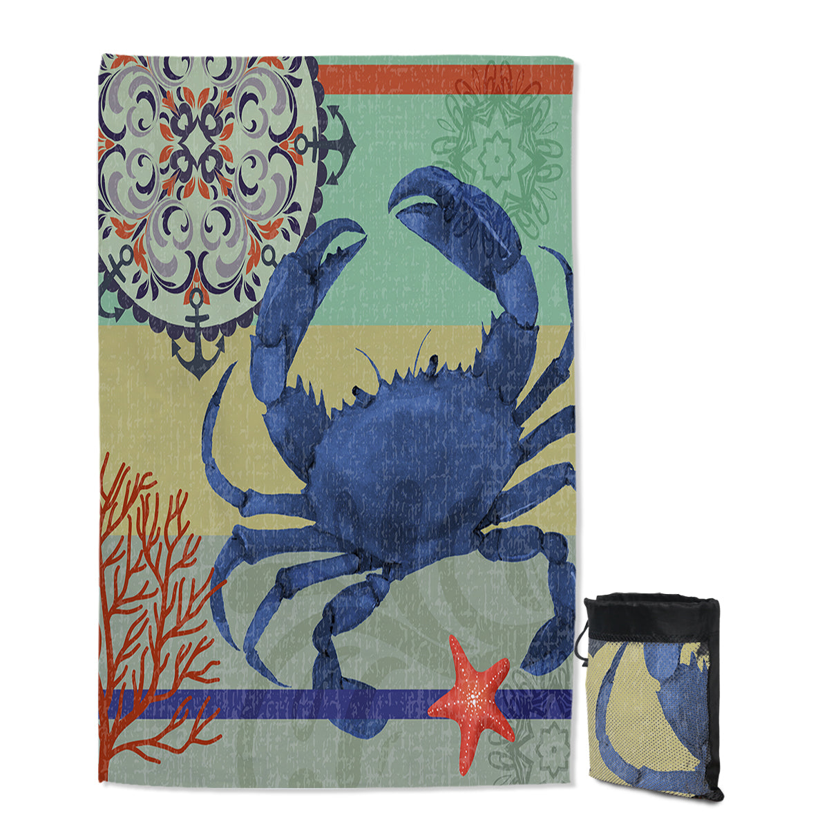 Crab Passion Sand Free Towel