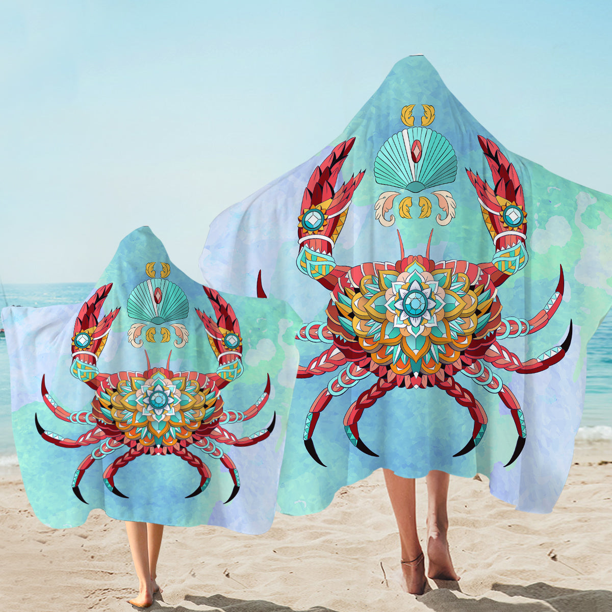 The Royal Crab Hooded Towel