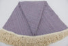 Deep Purple 100% Cotton Round Beach Towel