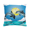 Dolphin Dancing Pillow Cover