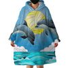Dolphin Dancing Wearable Blanket Hoodie