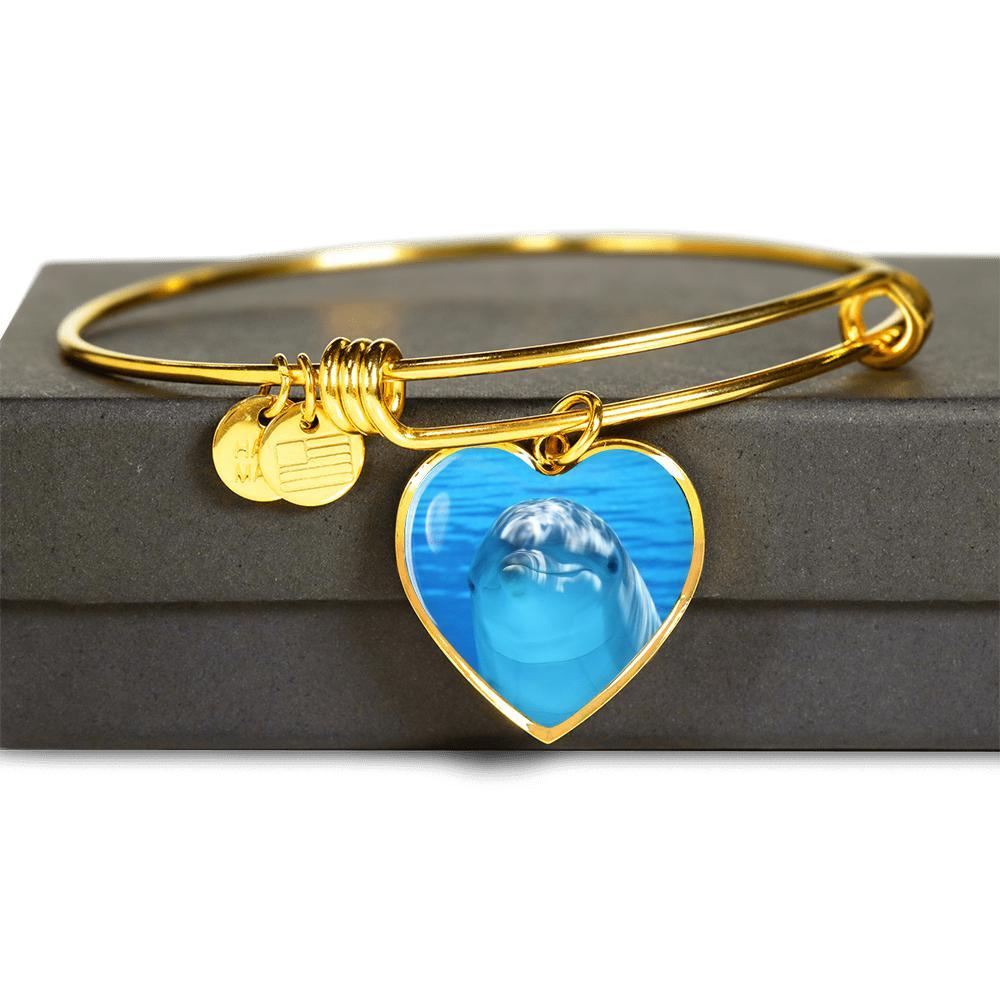 Dolphin Heart Necklace