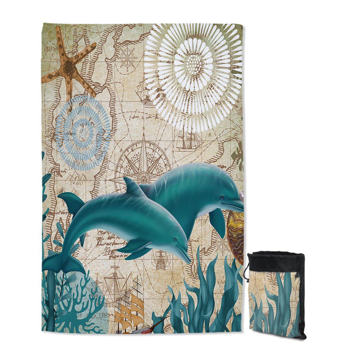 Dolphin Love Sand Free Towel