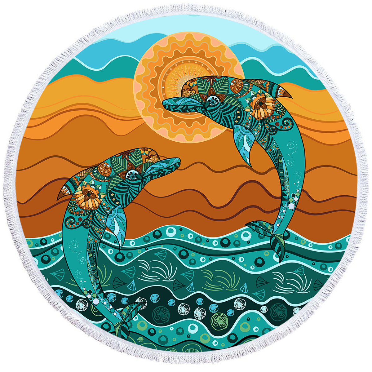 Dancing Dolphins Towel + Backpack