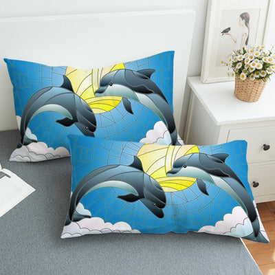 Dolphin Dancing Pillow Sham