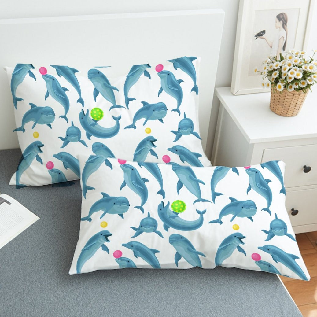 Dolphins Soul Fins Pillow Sham