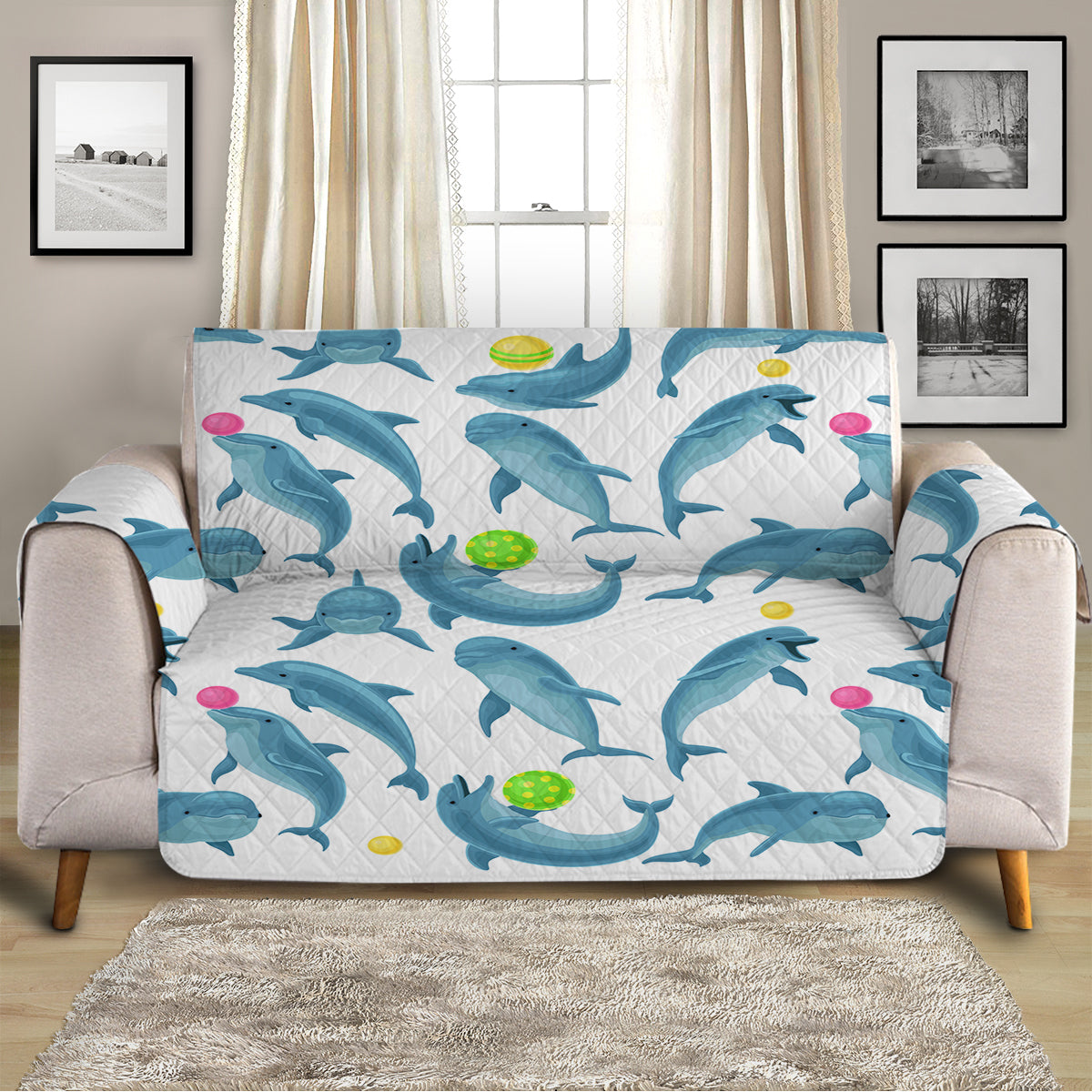 Dolphins Soul Fins Sofa Cover
