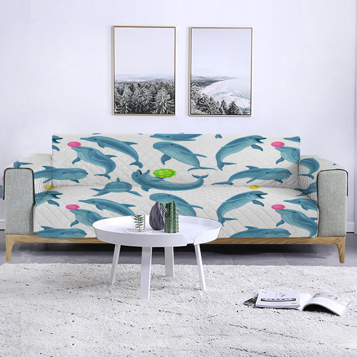 Dolphins Soul Fins Sofa Cover