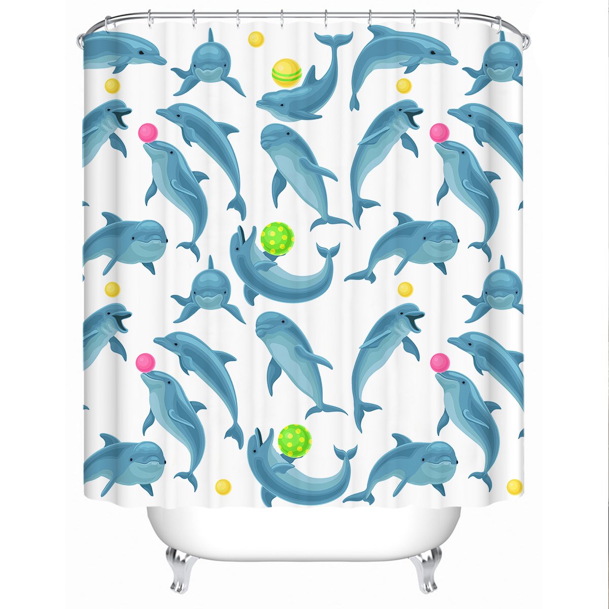 Dolphins Soul Fins Shower Curtain