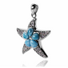 Caribbean Larimar Starfish Pendant Necklace