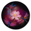 Dragonflies and Lotus Round Sand-Free Towel