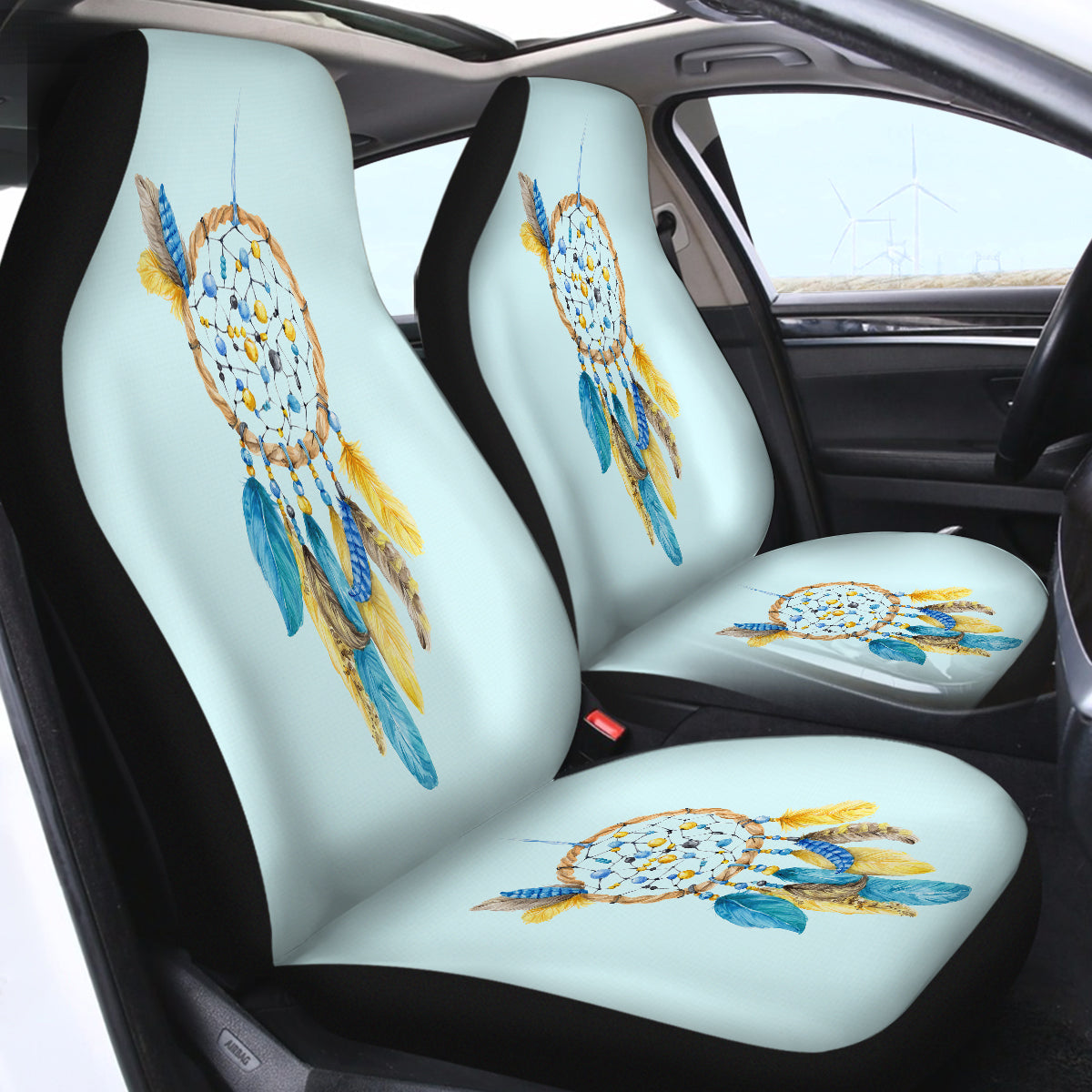 Dreams of Blue Car Seat Cover