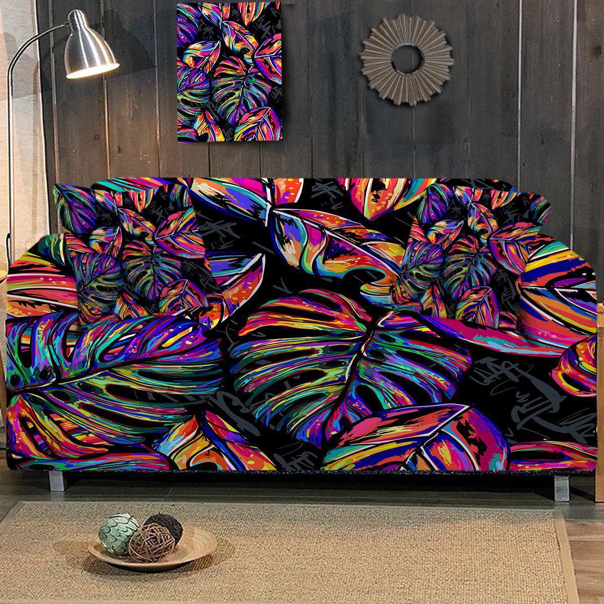 Tropical - Patterned Universal Sofa Couch & Cushion Covers – MiracleSofa