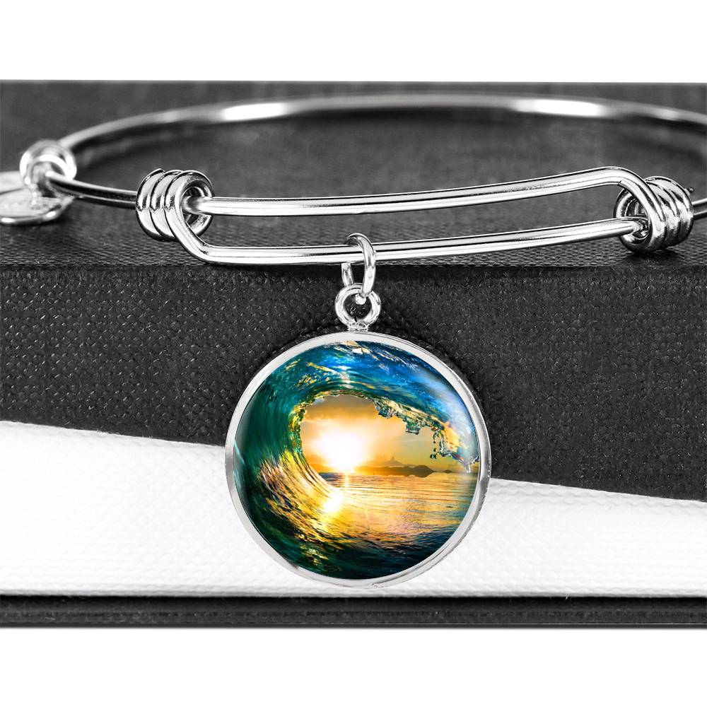 Eye of the Ocean Bangle Bracelet