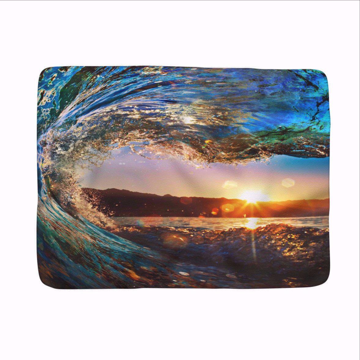 Eye of the Ocean Cozy Blanket - Made in USA