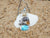 Fish and Hibiscus Pendant with Larimar and Citrine Stone - Only One Piece Created