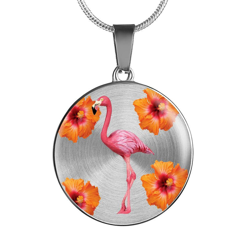 Flamingo And Hibiscus Necklace