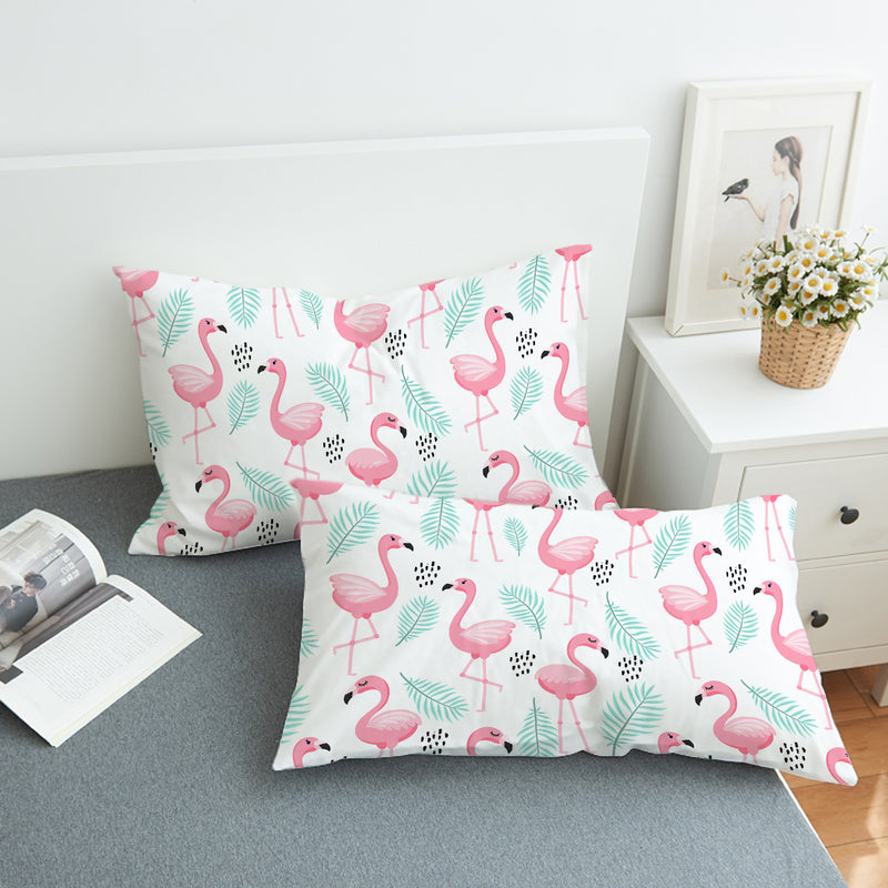 Flamingo Delight Comforter Set