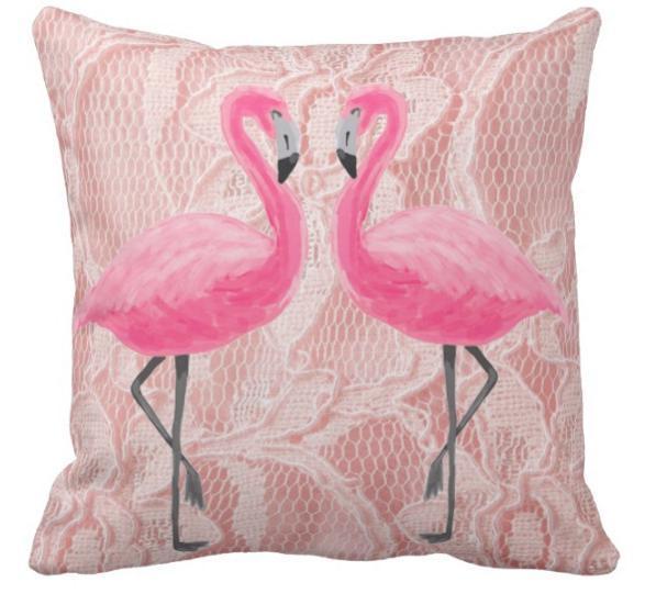Flamingo Dance Pillow