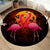 Flamingo Loving Round Area Rug
