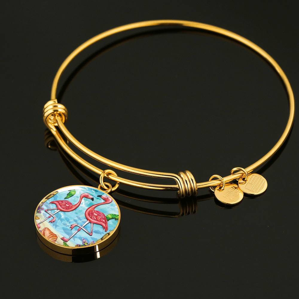 Flamingos Bangle Bracelet