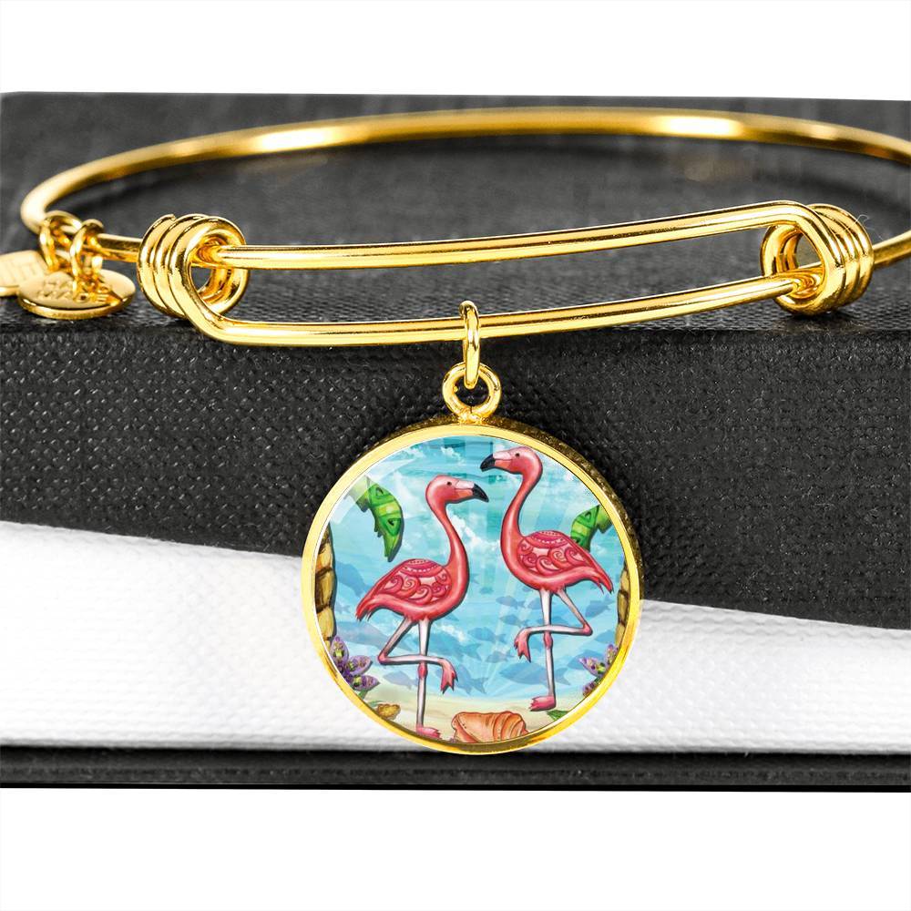Flamingos Bangle Bracelet