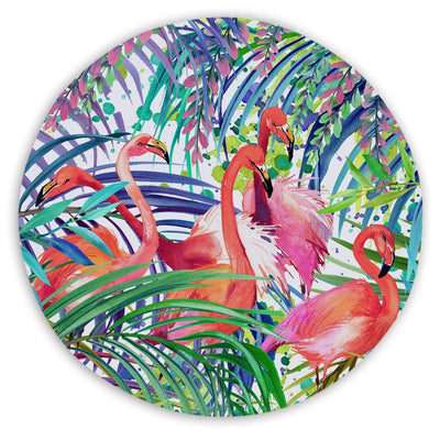 Flamingo Passion Round Sand-Free Towel