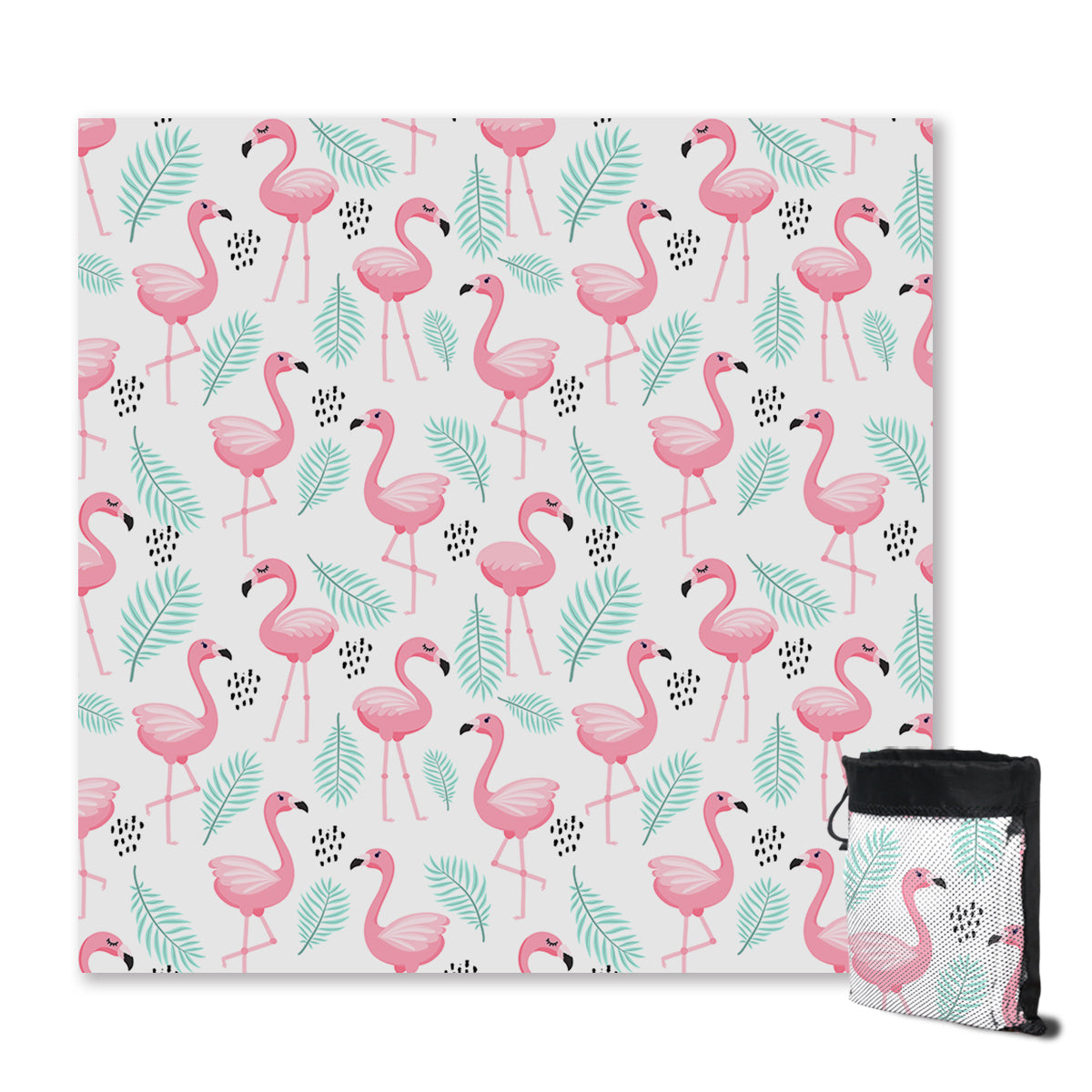Flamingo Delight Sand Free Towel
