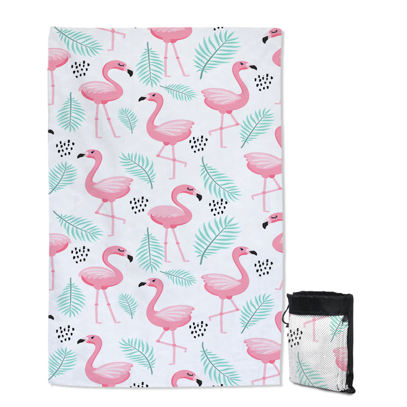 Flamingo Delight Sand Free Towel