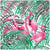 Flamingos Painting Poly-Voile Scarf