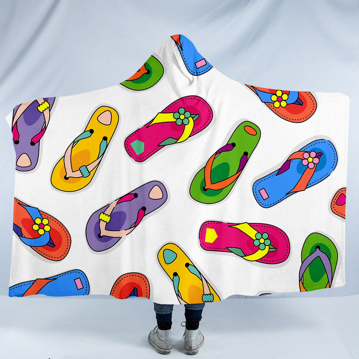 Flip Flops State of Mind Cozy Hooded Blanket