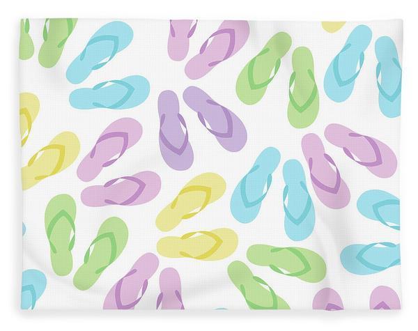 Flip Flops Galore Soft Sherpa Blanket