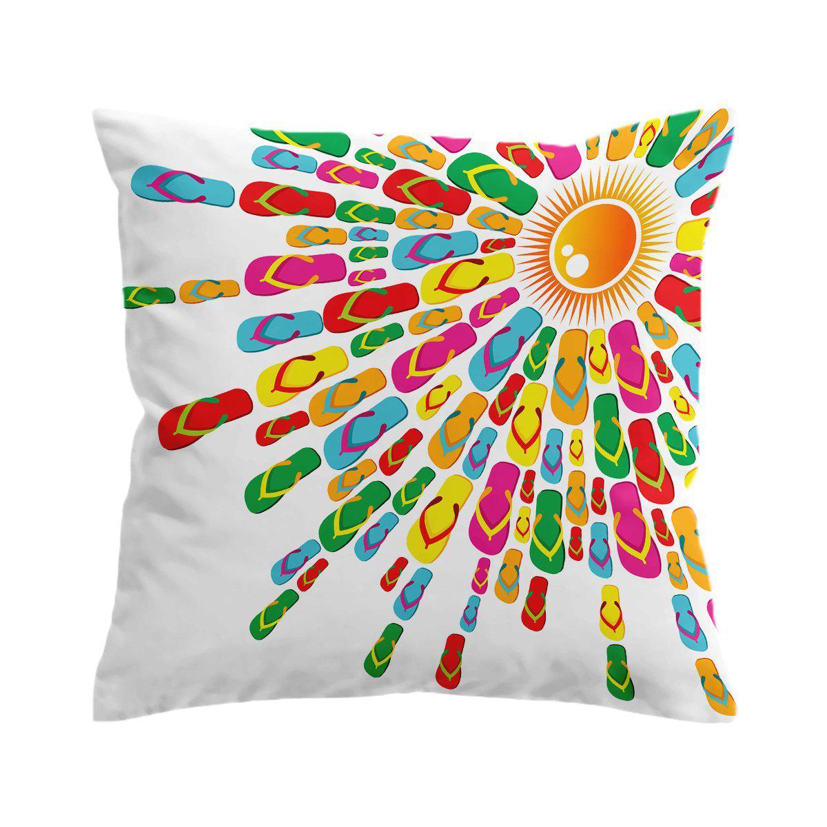 Flip Flops in the Sun Pillow Cover