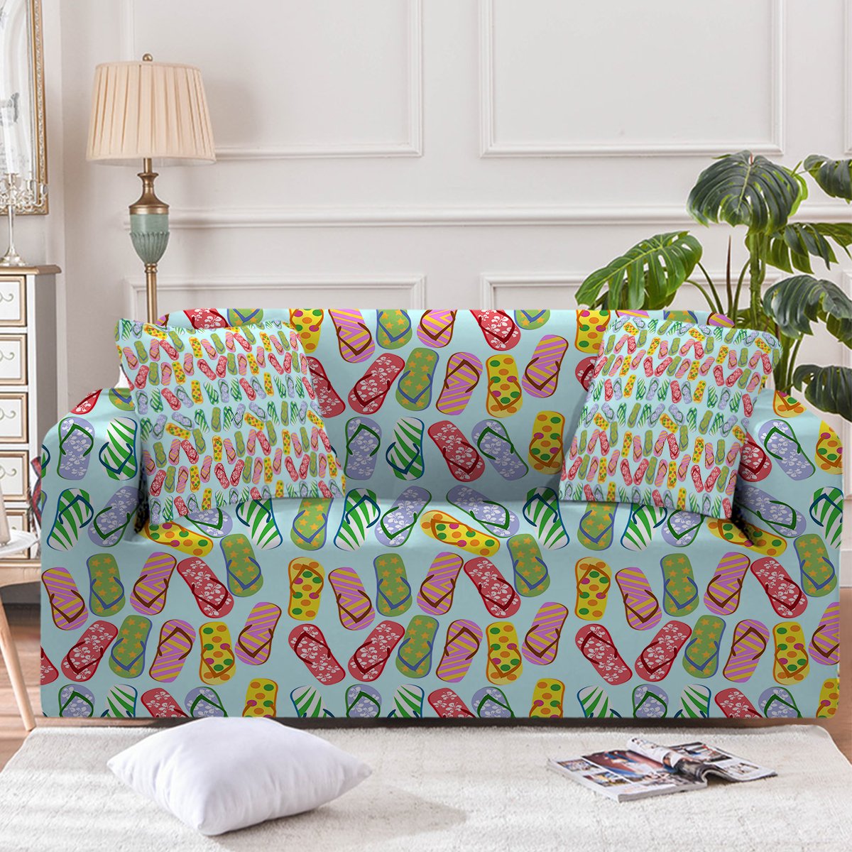 Flip Flops Kinda Girl Couch Cover
