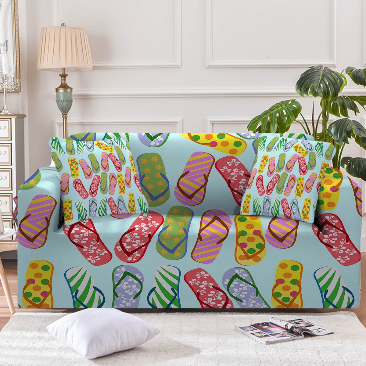 Flip Flops Kinda Girl Couch Cover
