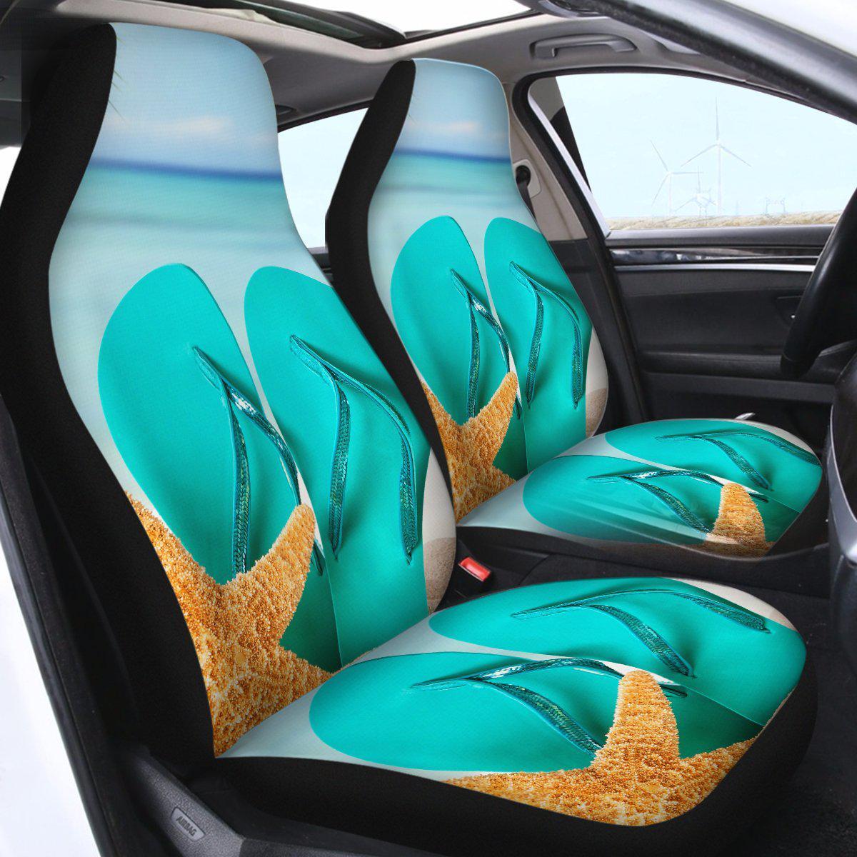 Flip Flops on the Beach Car Seat Cover