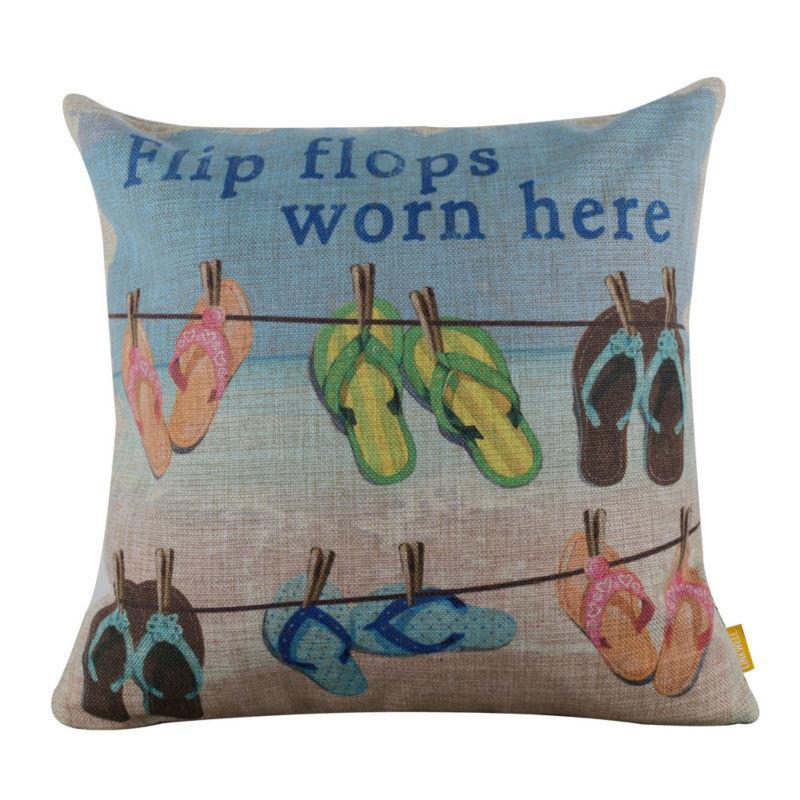 Flip Flops Pillow Cover