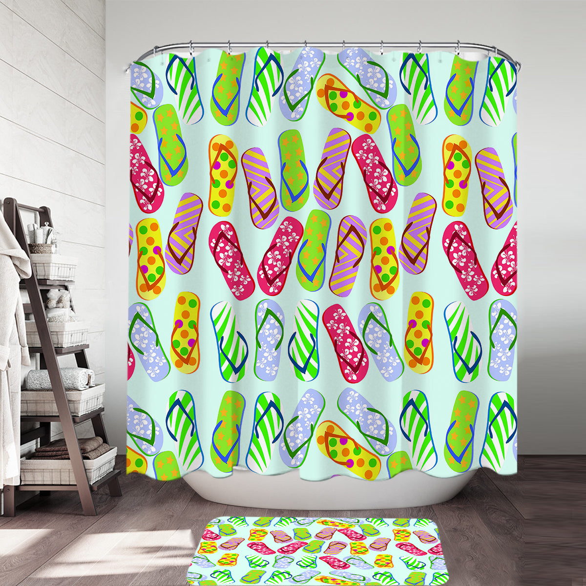 Flip Flop Kinda Girl Shower Curtain