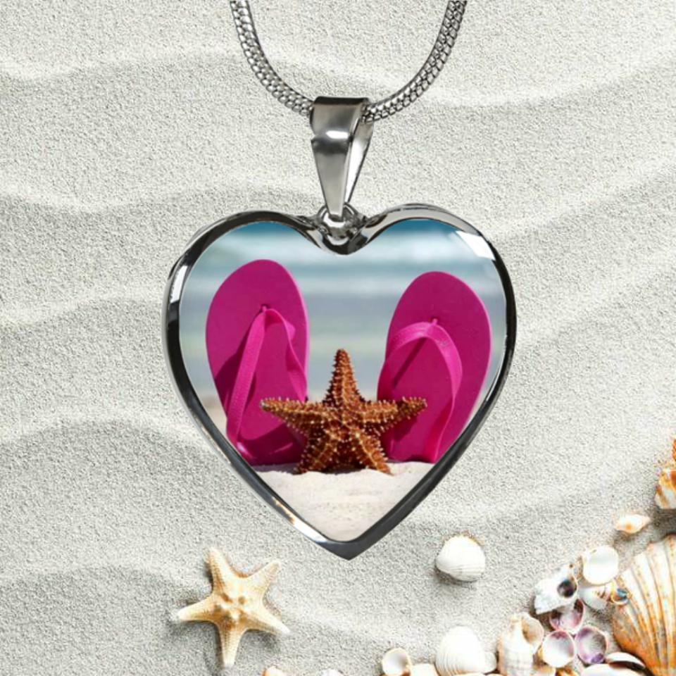 Flip Flops &amp; Starfish Necklace