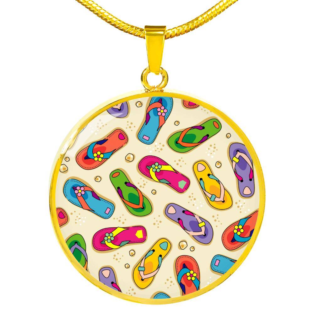 Flip Flops State of Mind Necklace