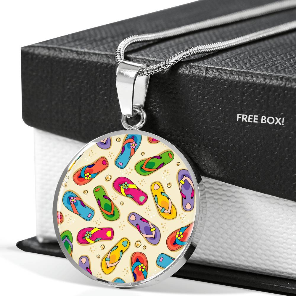 Flip Flops State of Mind Necklace
