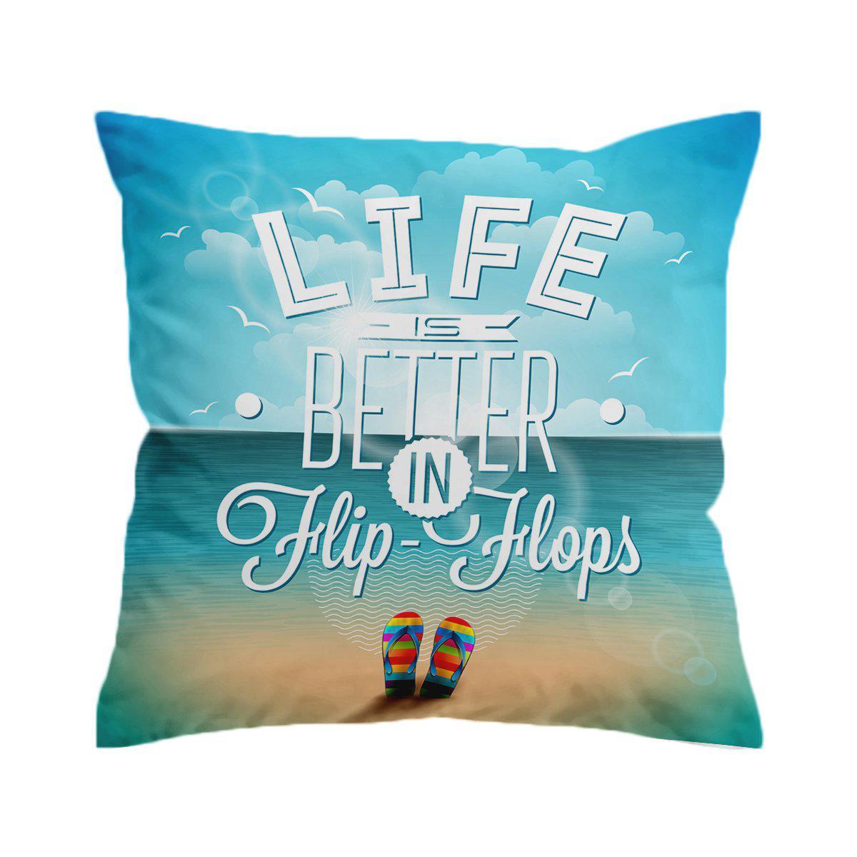 Flip Flops Way of Life Pillow Cover