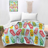 Flip Flop Kinda Girl Bedspread Blanket