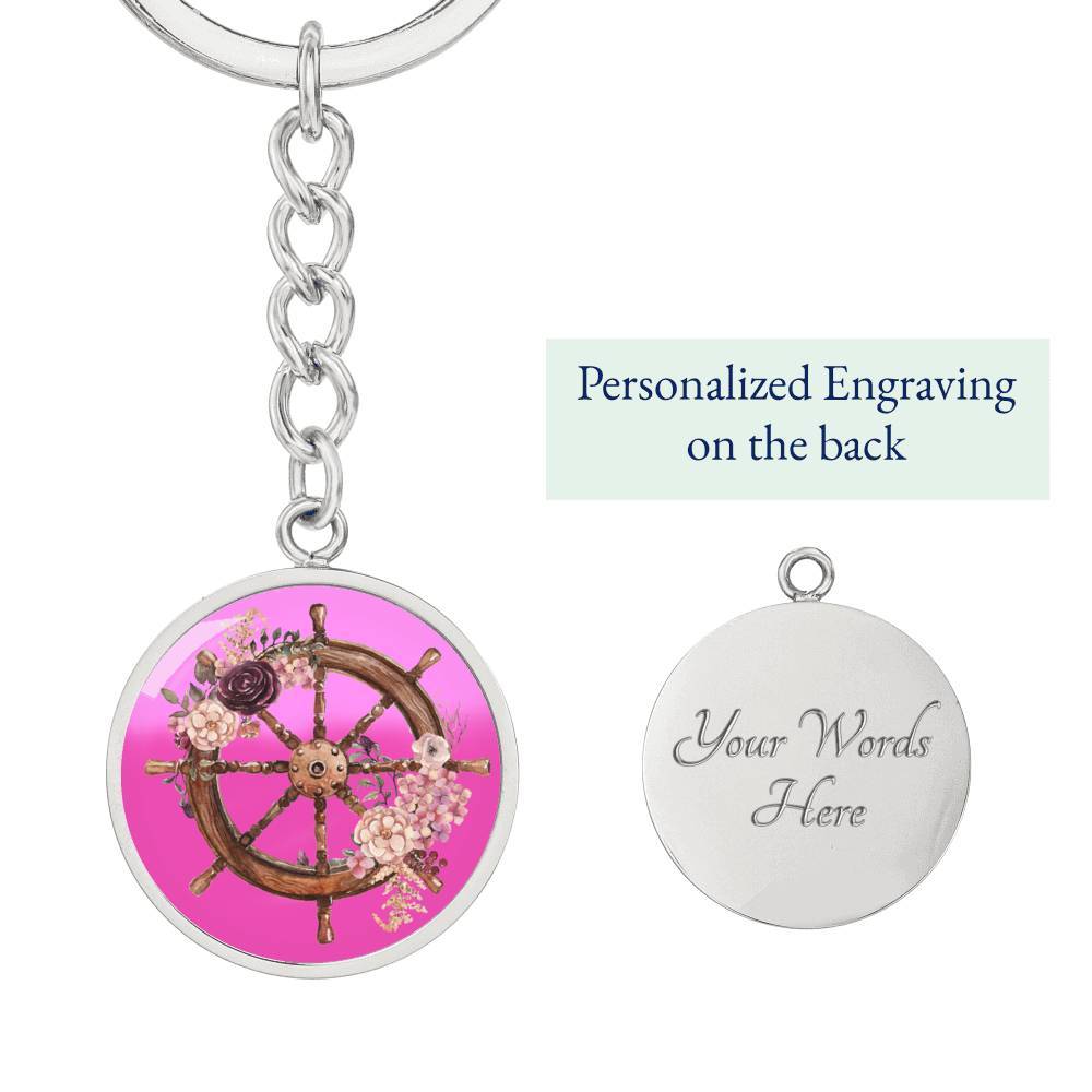 Flowery Helm Beachy Keychain