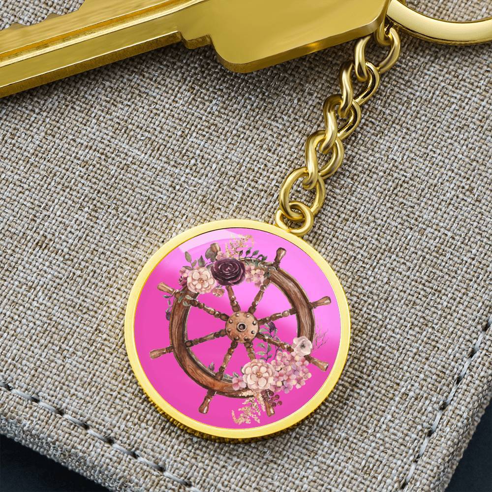 Flowery Helm Beachy Keychain