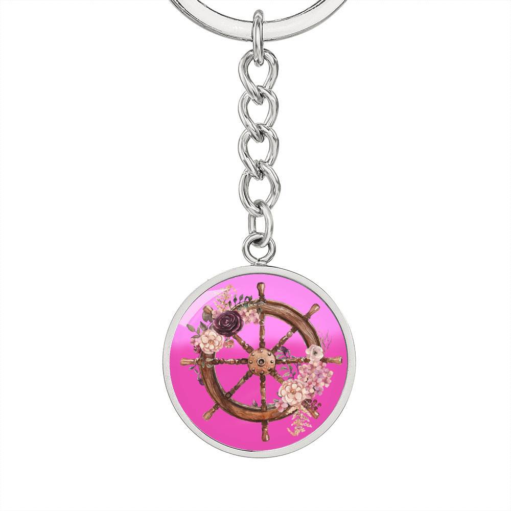 Flowery Helm Beachy Keychain